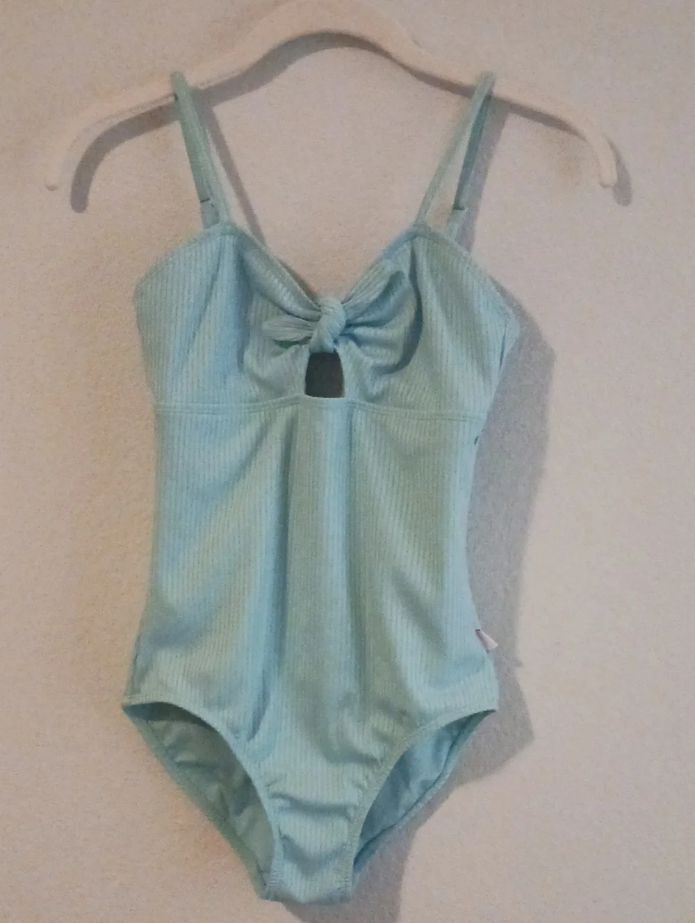 🔴❗️10×$13❗️Kids Light Aqua One-Piece Swimsuit with Front Bow